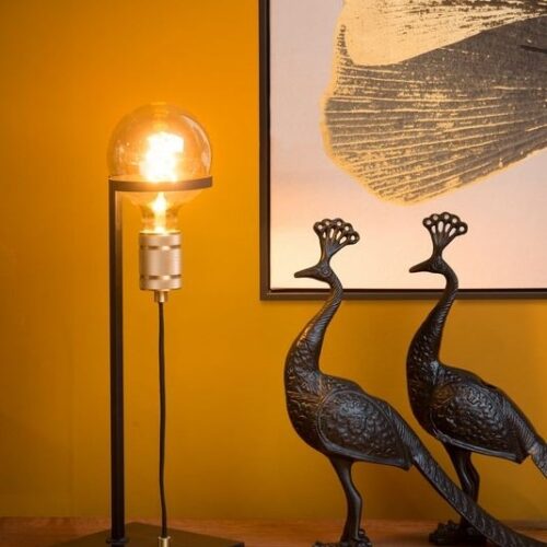 Lucide Ottelien Tafellamp Zwart/Mat Goud