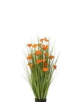 Jolipa grassen en bloem plastic groen S