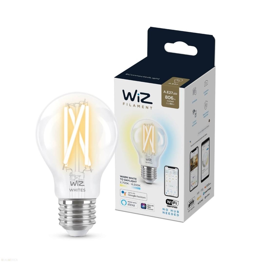 Wiz Wi-Fi TW/6.7W A60 CL 927-65 E27 Decoratief