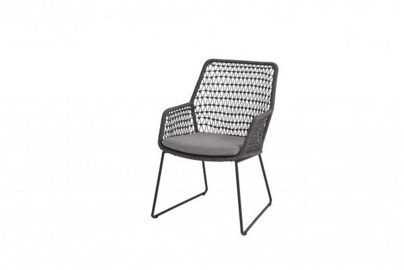 4 Seasons Outdoor Babilonia dining chair mid grey+kussen