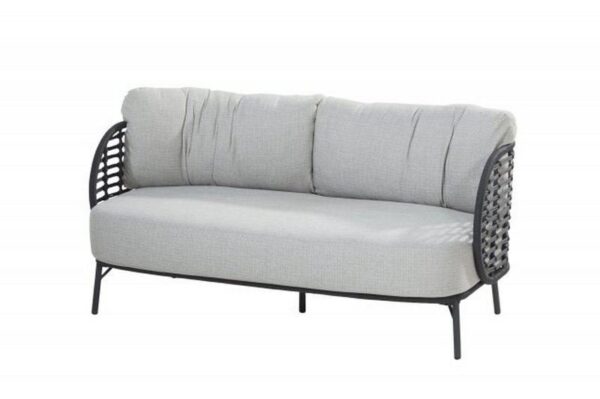 4 Seasons Outdoor Fabrice living bench 2.5 seaters Anthracite with 3 cushions