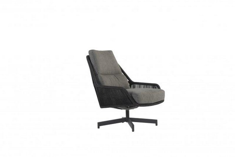 4 Seasons Outdoor Primavera living chair Anthracite with 2 cushions