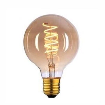 H.L. LED Filament G125 9W. Dimbaar L2617.36 Amber
