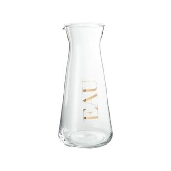 Jolipa karaf eau glas transparant/GD 11x11x23cm