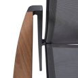 4 Seasons Outdoor Cortina stapelbare dining stoel antraciet