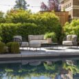 4 Seasons Outdoor Fabrice 5-delige loungeset met voetenbank en Yoga Teak tafel